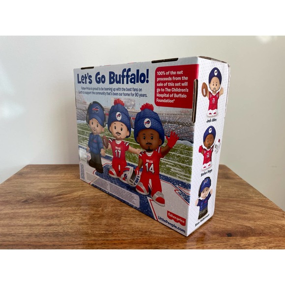 Fisher Price Buffalo Bills "Go Bills!" 2022 Little People NEW IN BOX - Picture 2 of 5